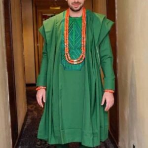 Akin African men agbada, 3 Piece set