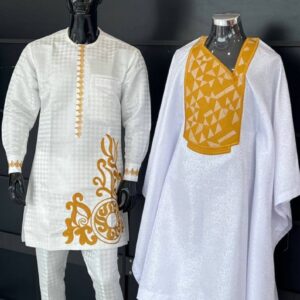 White African men agbada, 3 Piece set