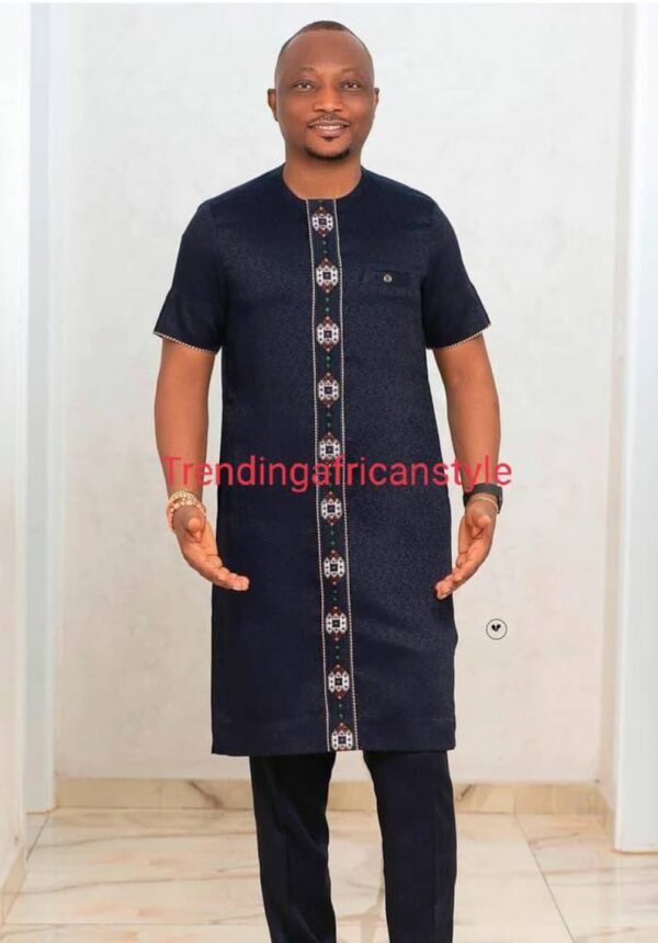 Timi African Men Shirt and Matching Pant Set