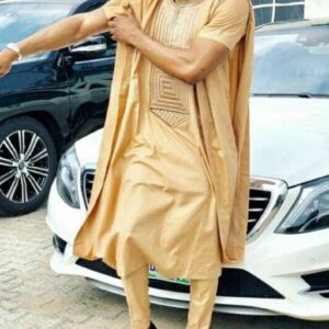 Ijesha gold African men clothing