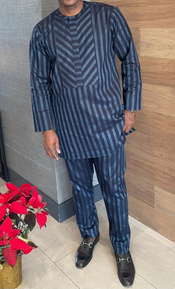 Well Crafted Striped African Men Clothing - Image 2