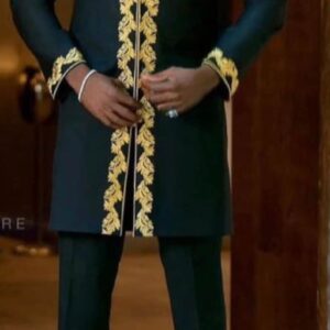 Henry Black & gold men suit