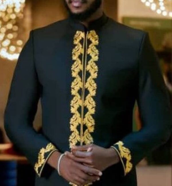 Henry Black & gold men suit - Image 2