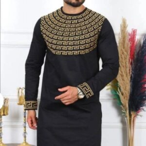 Alade Black & gold men suit