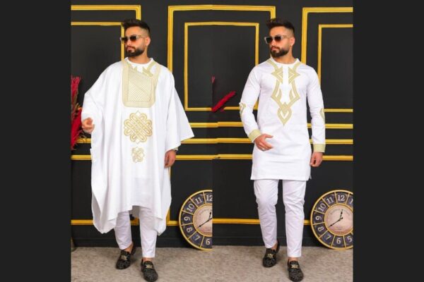 Chibe African men agbada - Image 2