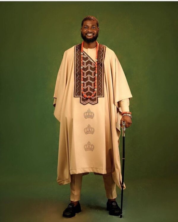 Bolu beige classic men attire