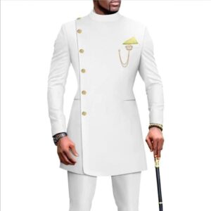 Okoro White Ceremonial Suit