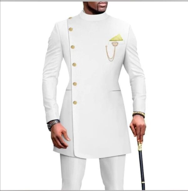 Okoro White Ceremonial Suit