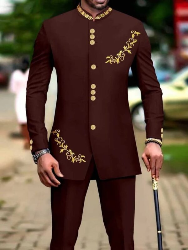 Babs Ceremonial Suit/African Men Suit - Image 3