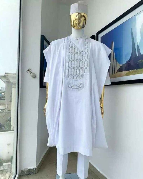 Trending Men's White Agbada