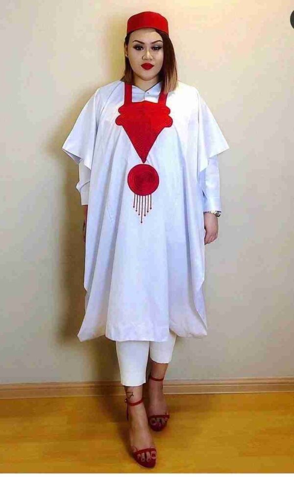 Adesin African stoned women's agbada - Image 2