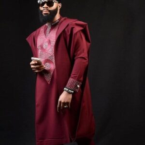Wole Stoned Men Agbada Set