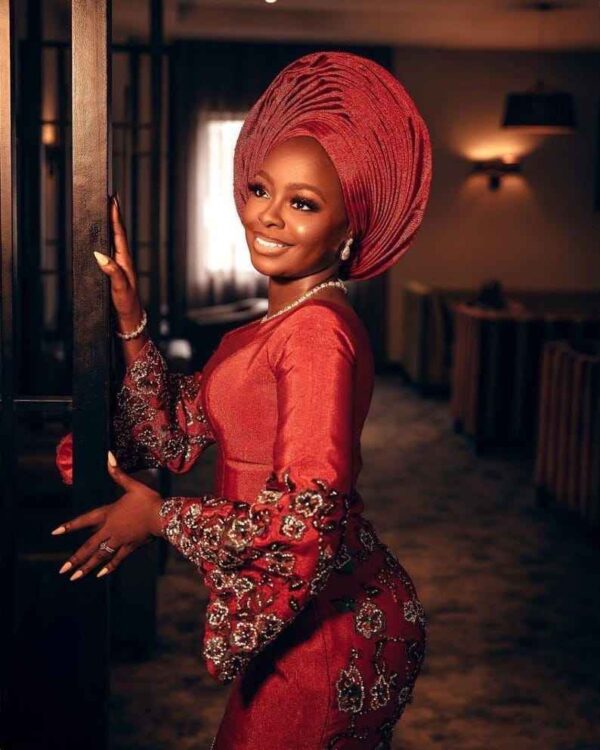 Tolu Women Embroidered aso oke - Image 2